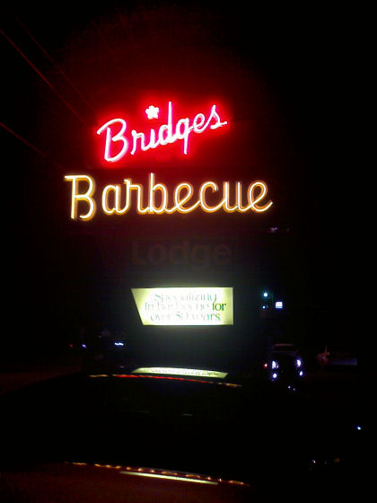 Bridges Barbecue Sign
