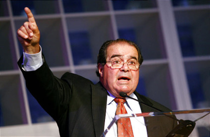 U.S. Supreme Court Justice Antonin Scalia delivers his keynote address at Utah State University's conference called "Freedom and the Rule of Law" on September 15, 2008 in Logan. Photo: Kristin Murphy.