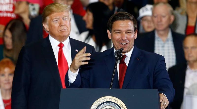 Florida Governor Ron DeSantis (R[acist]) and Donald Trump