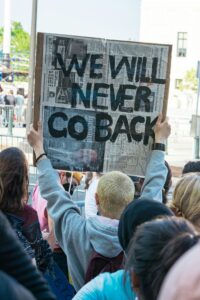 Never Go Back Protest