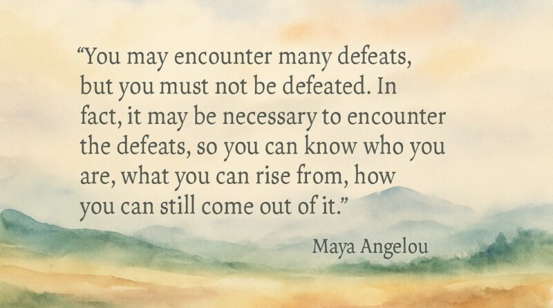 Encountering Defeat