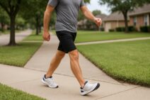 Photo of man walking