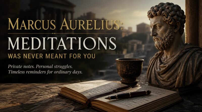 Marcus Aurelius: Meditations Was Never Meant for You