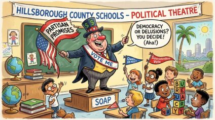 Cartoon of Elected School Superintendent