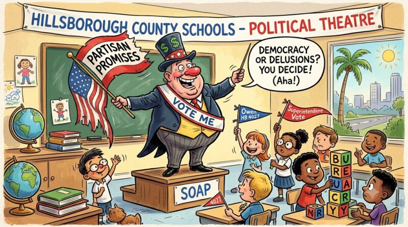 Cartoon of Elected School Superintendent