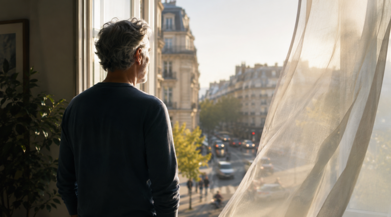 Man at window