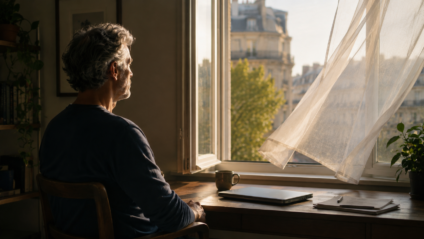 Image of man at Window