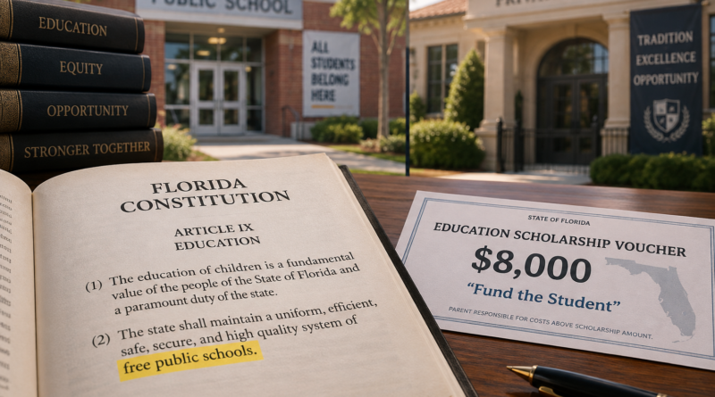 AI Image of choice schools and State Constitution