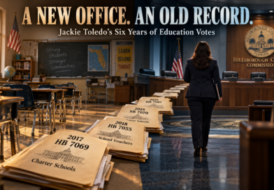 Jackie Toledo’s Romance With “School Choice” – Right Temperament for County Commission? Jackie Toledo’s Romance With “School Choice” – Right Temperament for County Commission?