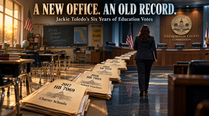 Jackie Toledo’s Romance With “School Choice” – Right Temperament for County Commission